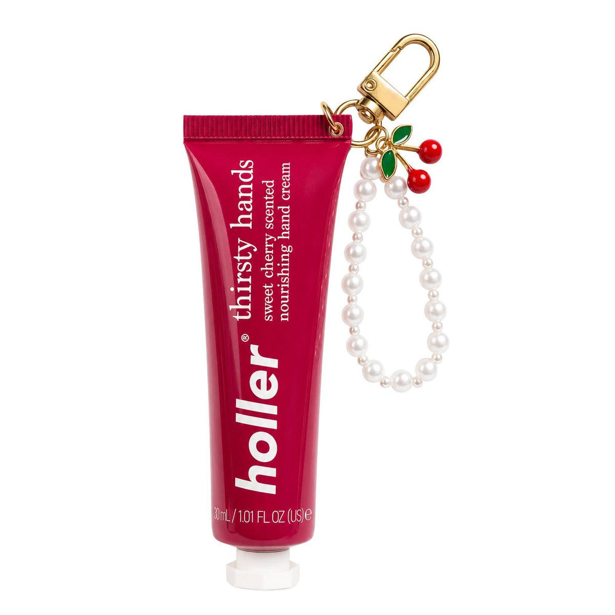 Holler and Glow Thirsty Hands Hand Cream Keychain - 30ml aroma Frosted Cherry #aroma_Frosted Cherry