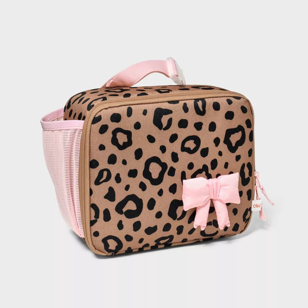 Insulated Lunch Bag Cat & Jack con prints escolares para niños #color_CJ Leopard