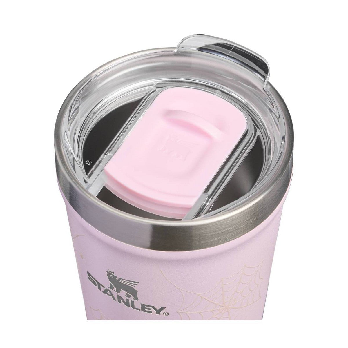 Tapa slider del vaso térmico Stanley Everyday Tumbler Pink Sugar Spider Webs #color_STA Pink Sugar Spider Webs