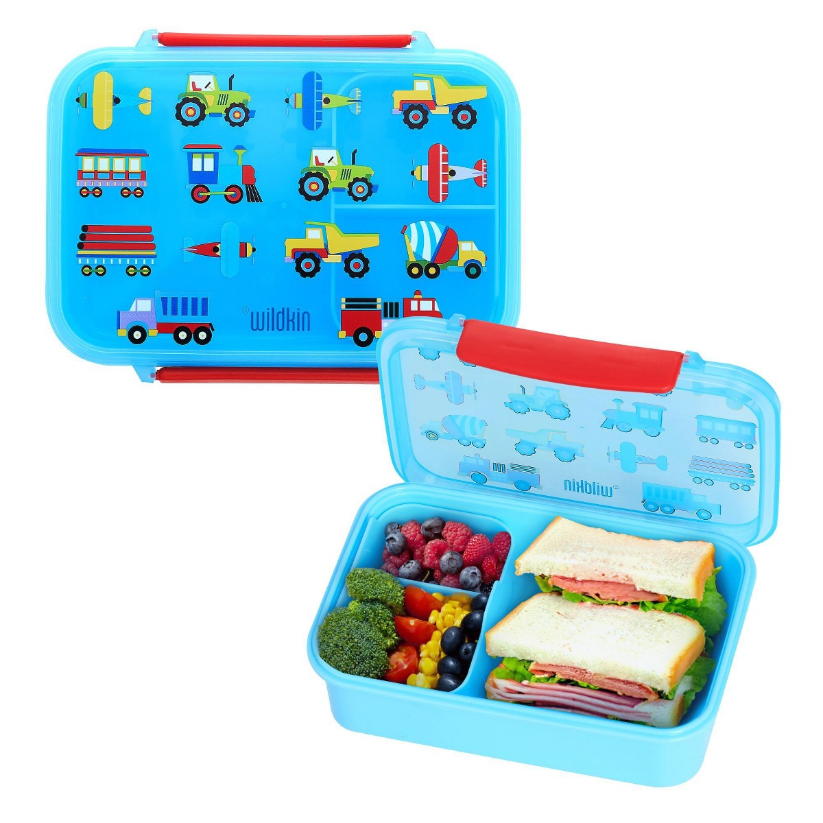 Contenedor bento infantil Wildkin diseño Trains, Planes & Trucks #color_WIK Trains, Planes & Trucks