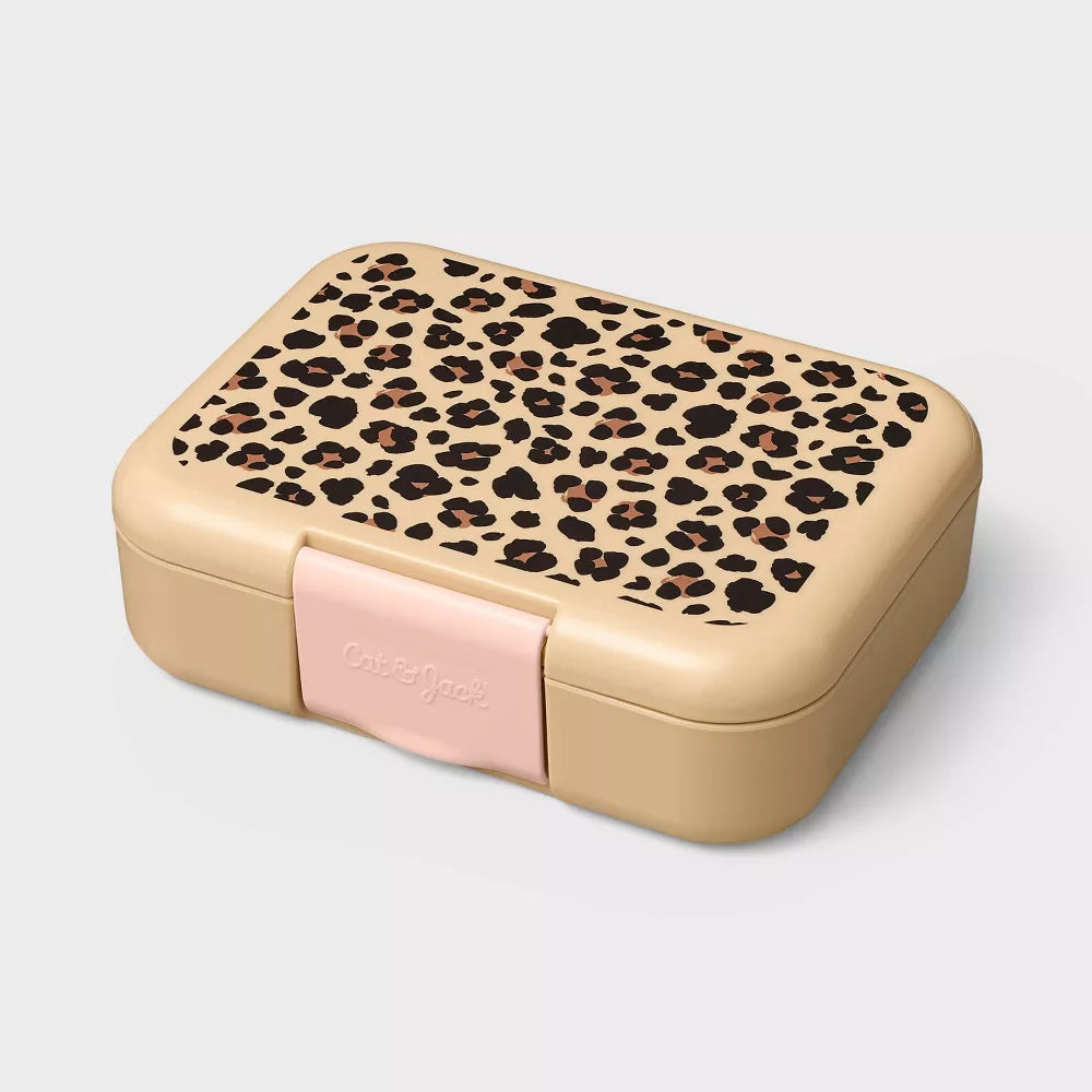 Premium Bento Lunch Box Cat & Jack libre de BPA para niños #color_CJ Leopard