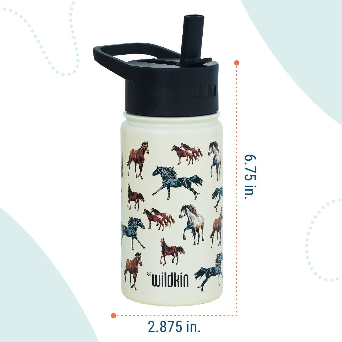 Termo Wildkin 14 oz para niños diseño Horse Dreams, características #color_WIK Horse Dreams