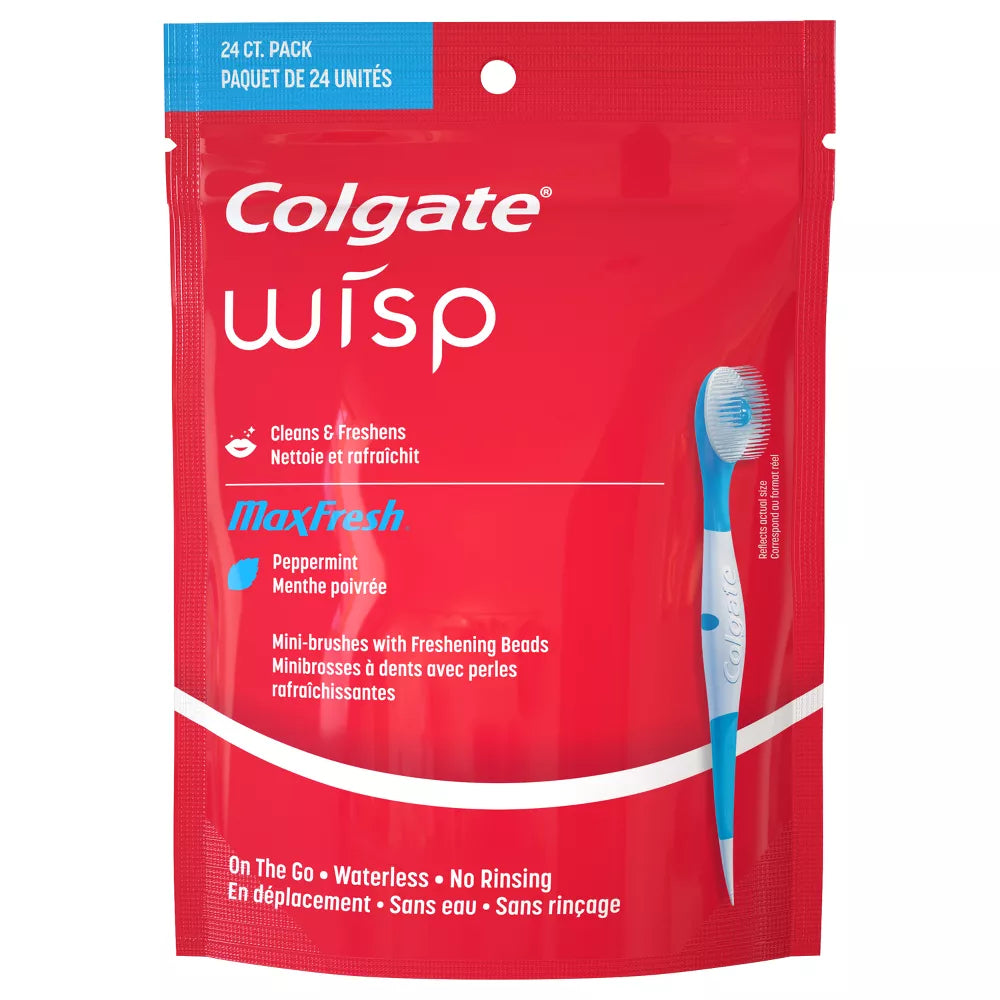 Max Fresh Wisp Disposable Travel Toothbrushes