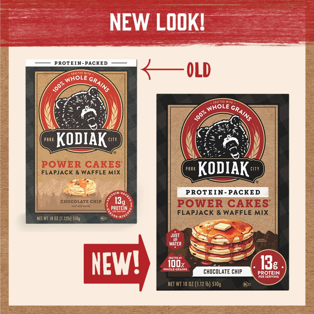 Kodiak Power Cakes Chocolate Chip - 18 oz imagen 3 #sabor_Chocolate Chip - 18 oz