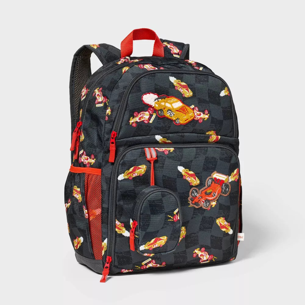 Mochila infantil Cat & Jack de 17 pulgadas con bolsillo para laptop #color_CJ Cars