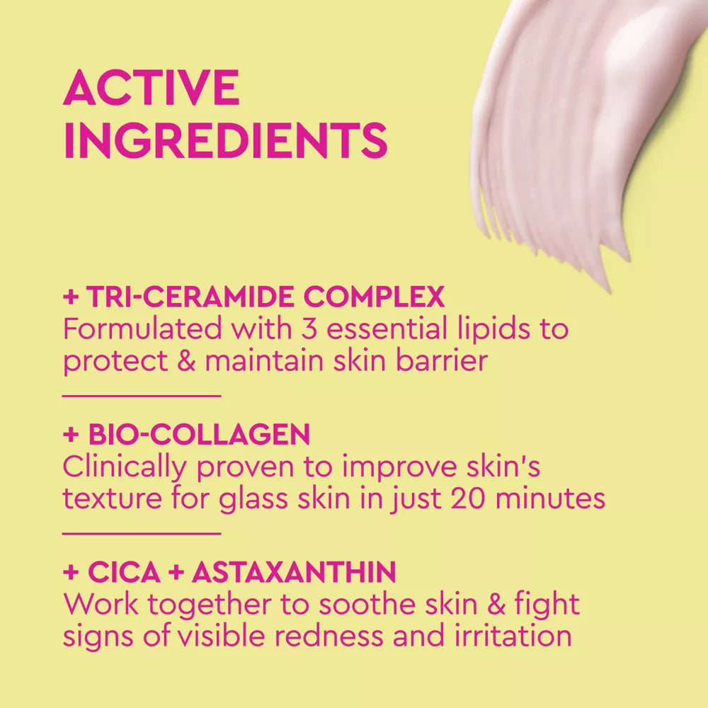 Mascarilla facial BYOMA con bio-collagen para glass skin