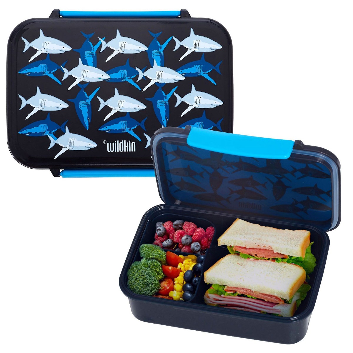 Contenedor bento infantil Wildkin diseño Sharks #color_WIK Sharks