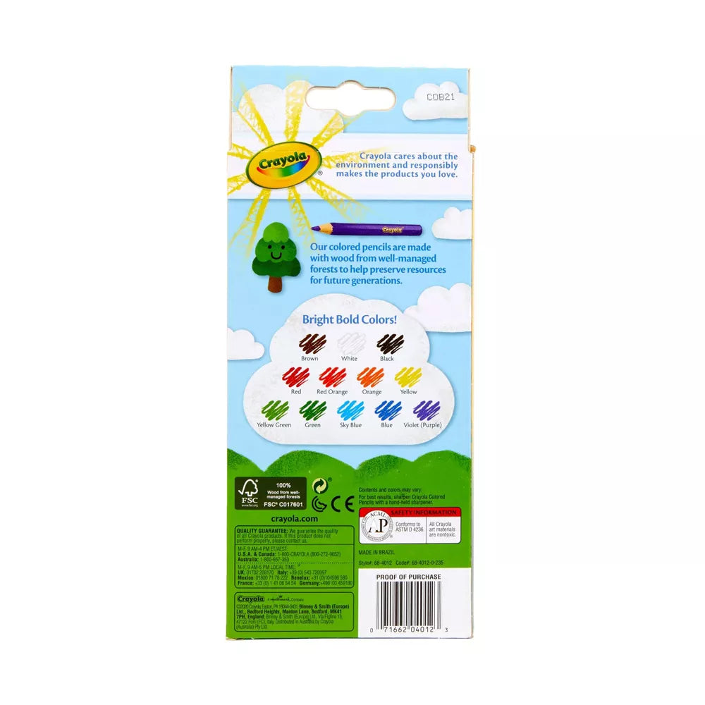 Crayola 12ct Pre-Sharpened Colored Pencils