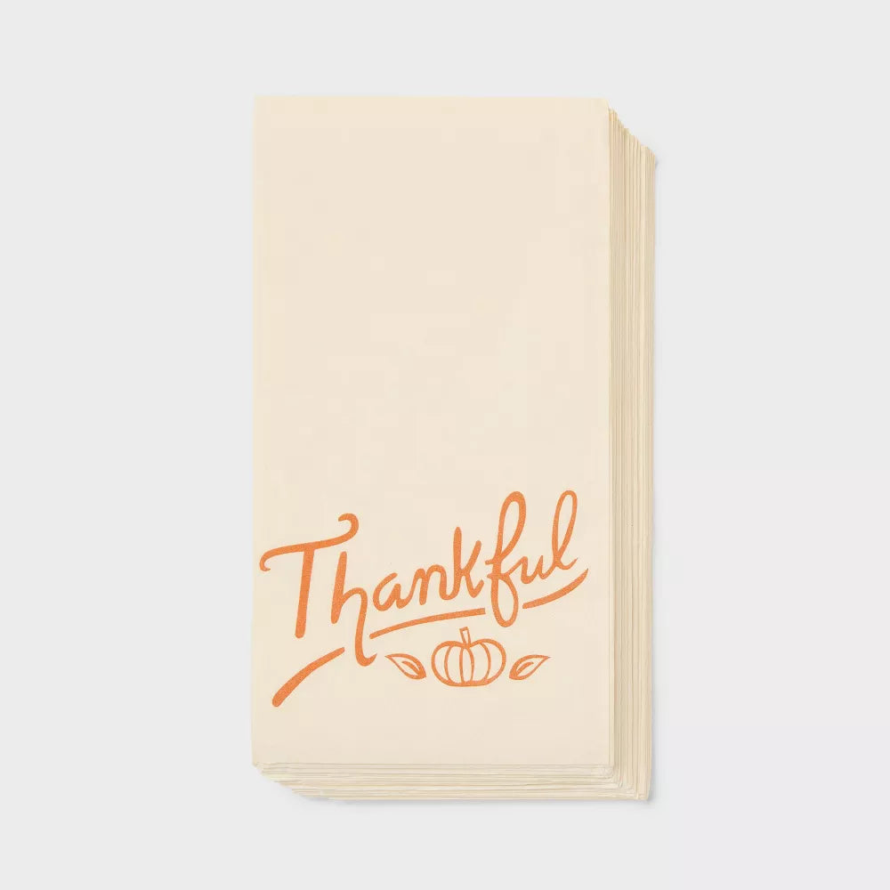 Servilletas de Papel Thankful Thanksgiving - 20 pz