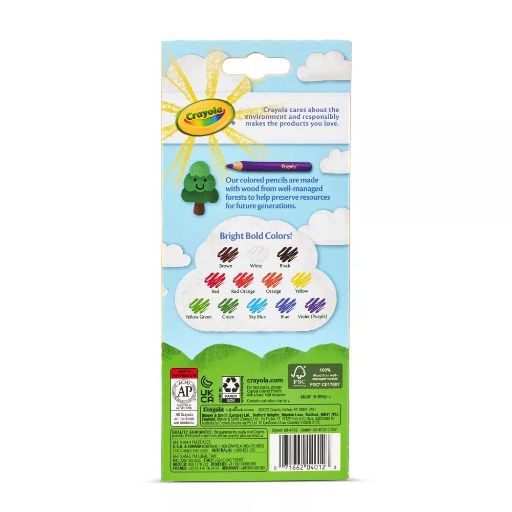 Crayola 12ct Pre-Sharpened Colored Pencils