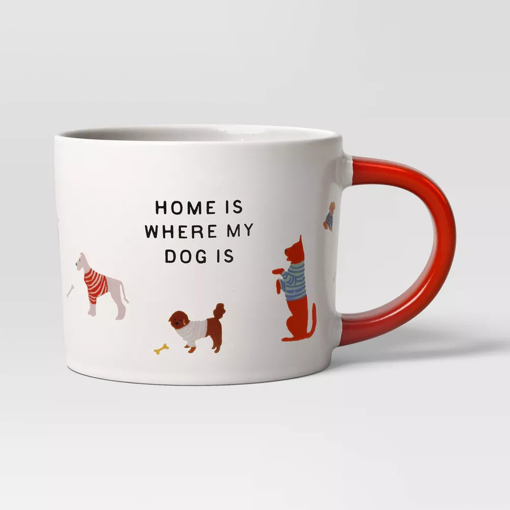 Stoneware Home is Where my Dog is Mug