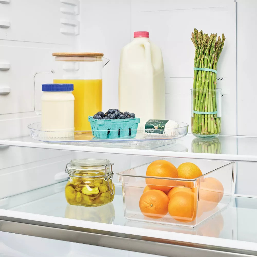 Fridge Rectangular Lazy Susan Turntable Organizer
