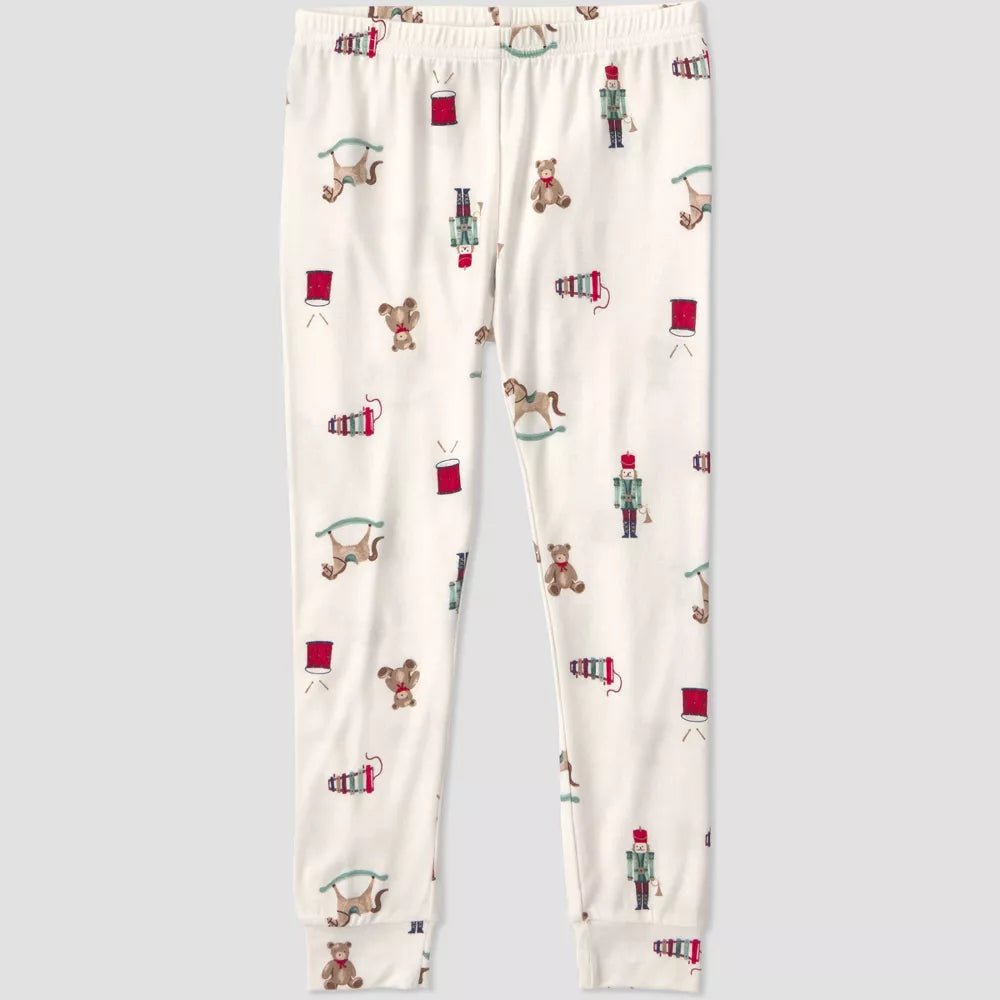 Carter’s Just One You Holiday Toys ComfySoft, conjunto de pijama color marfil, vista posterior