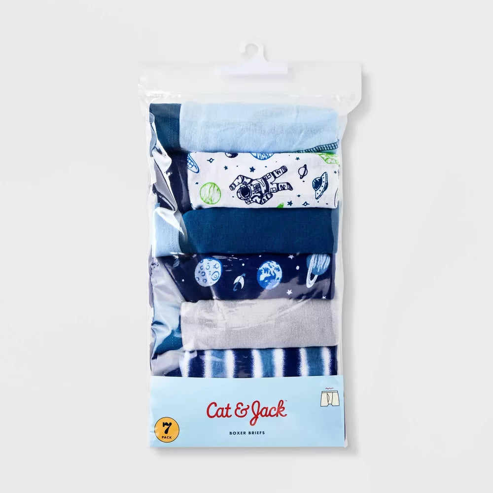 Boys' 7pk Space Boxer Briefs