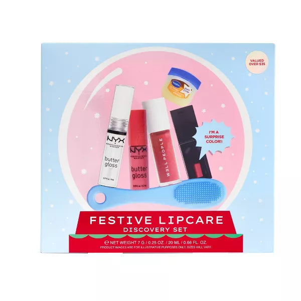 Festive Lipcare Lip Discovery Set - 6pc