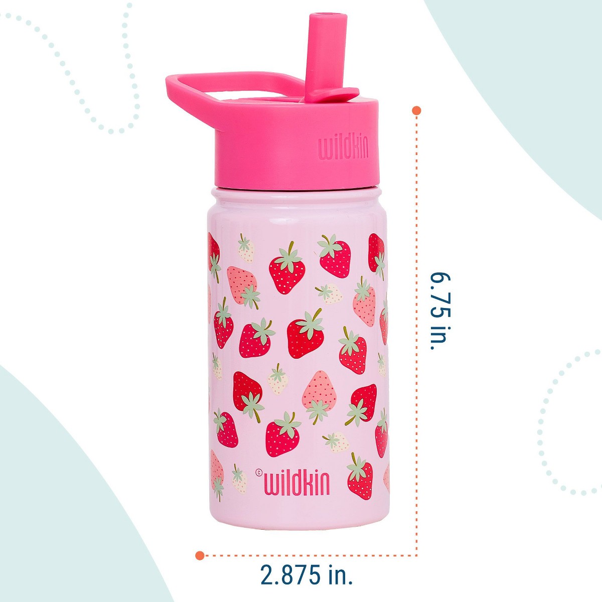 Termo Wildkin 14 oz para niños diseño Strawberry, características #color_WIK Strawberry