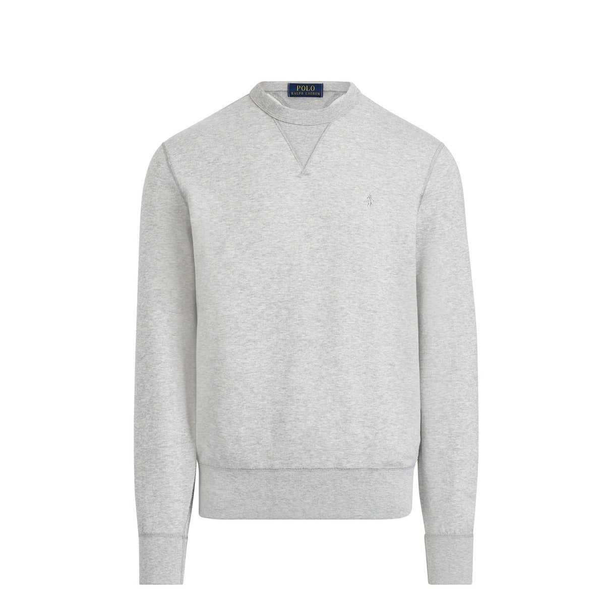 Men's Fleece Crewneck - Classic Pony White
