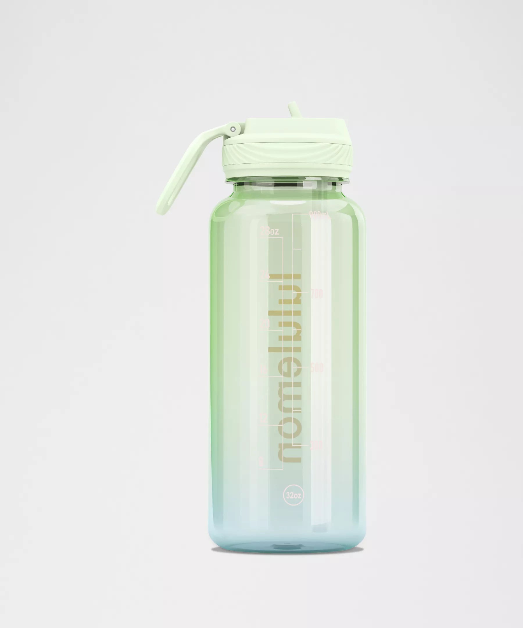 Back to Life Clear Bottle 32oz Straw Lid