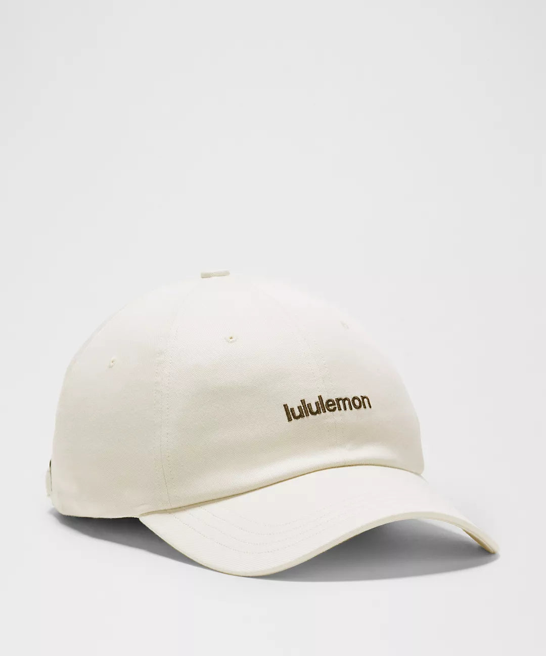Classic Ball Cap Wordmark de Lululemon gorra casual ligera #color_LL Light Ivory/Walnut Crunch