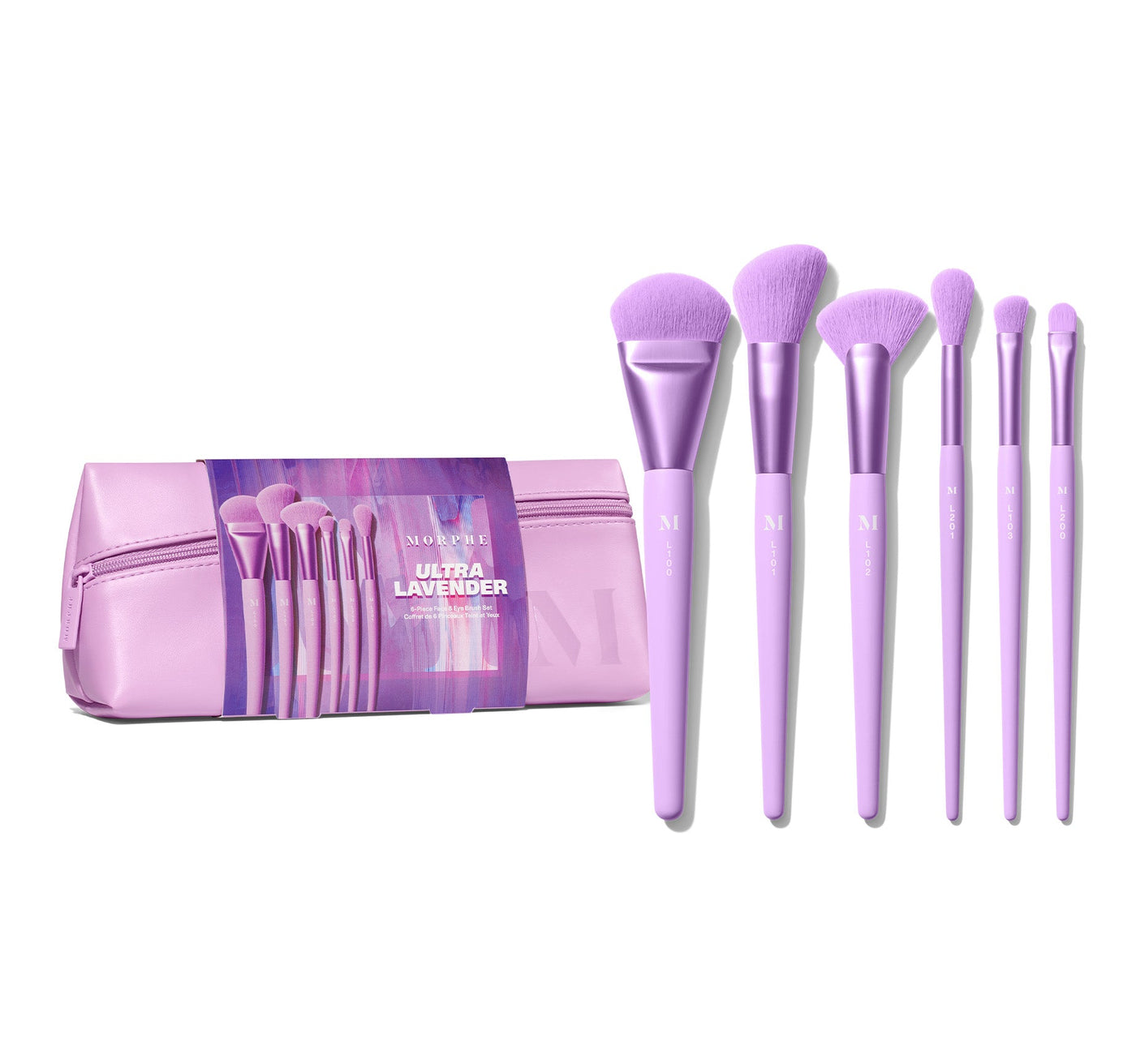 Morphe - Ultralavender 6-Piece Face & Eye Brush | Set de Brochas