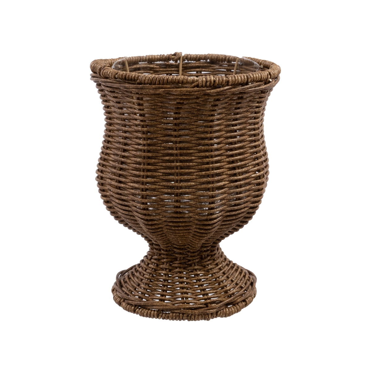 Maceta My Texas House Goblet tejida marrón 8 in vista principal