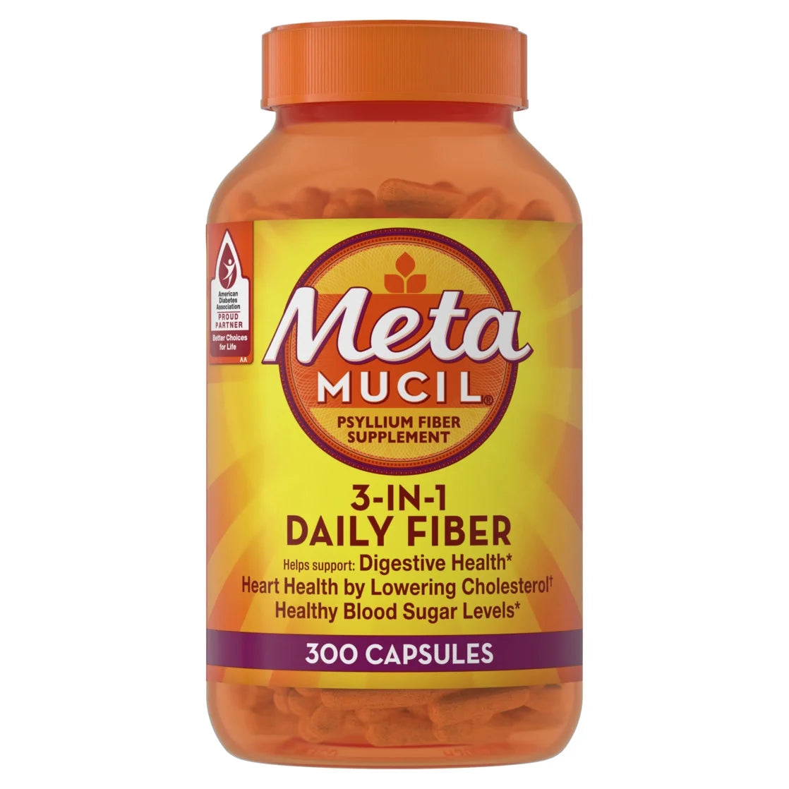 3-in-1 Fiber Capsules for Digestive Health