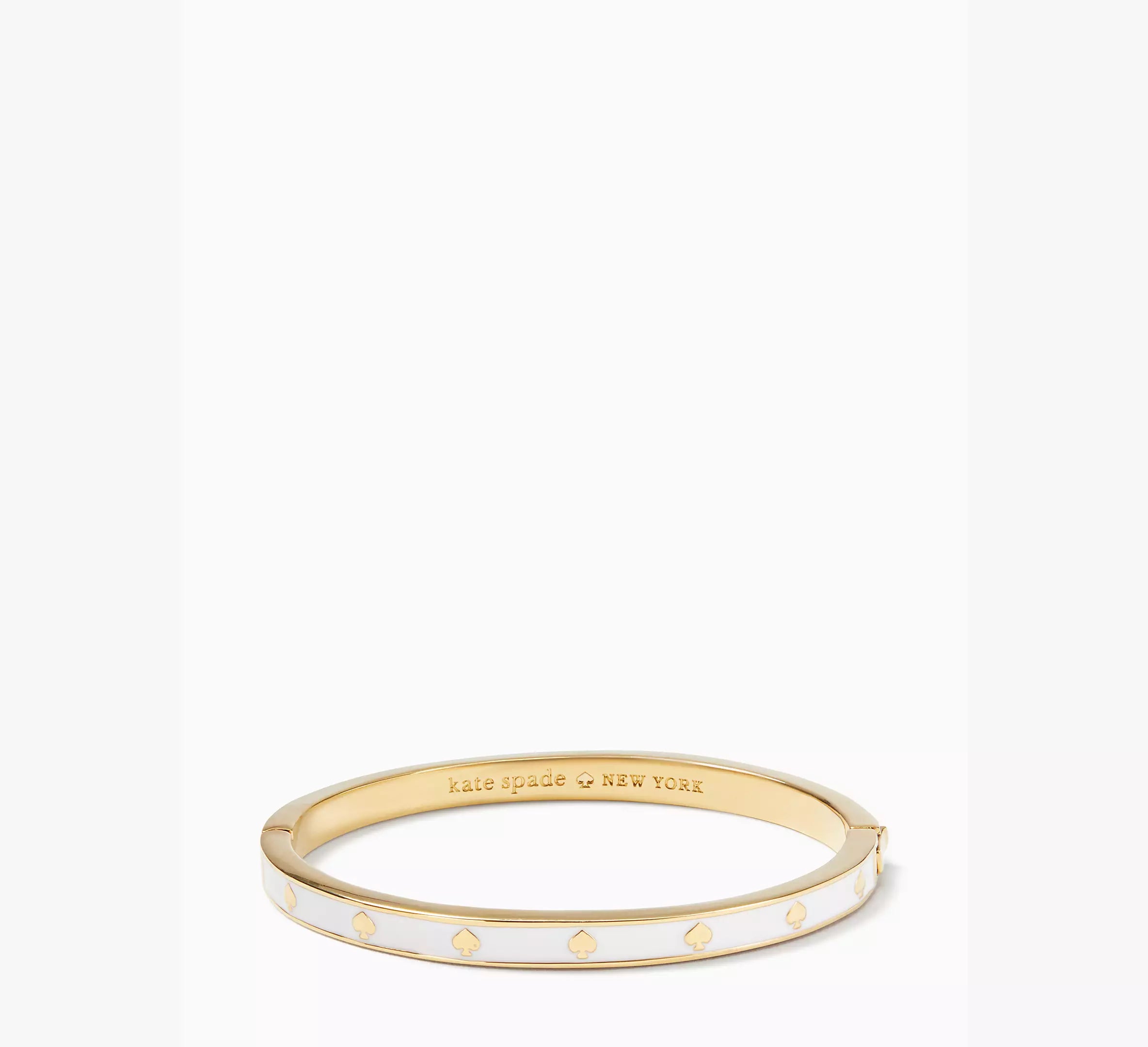 Spot The Spade Enamel Hinged Bangle