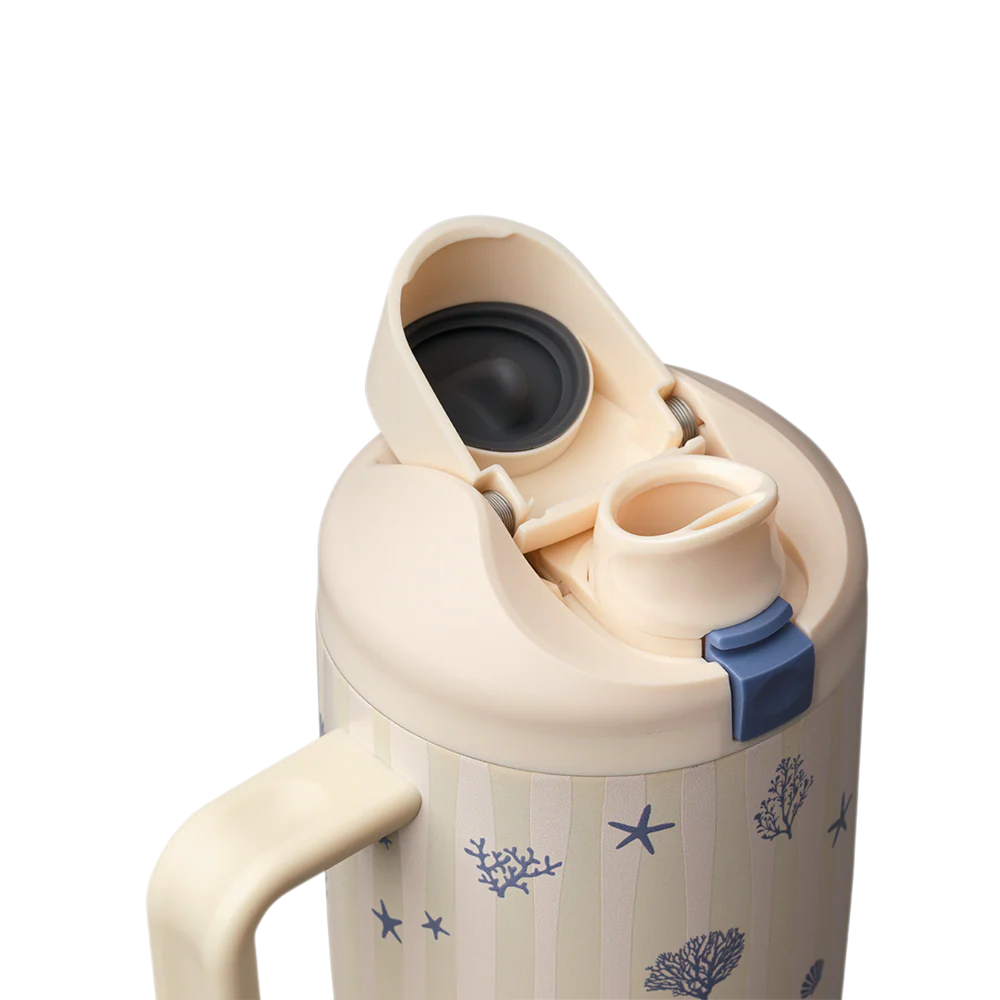 vaso térmico Owala con popote y tapa antiderrames