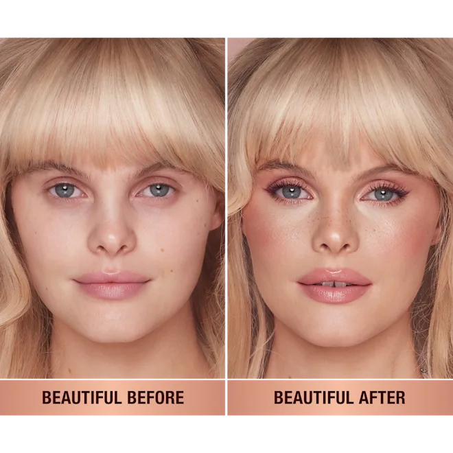 Pillow Talk Beauty Soulmates Airbrush Flawless Finish Brightening and Blush Powder Palette