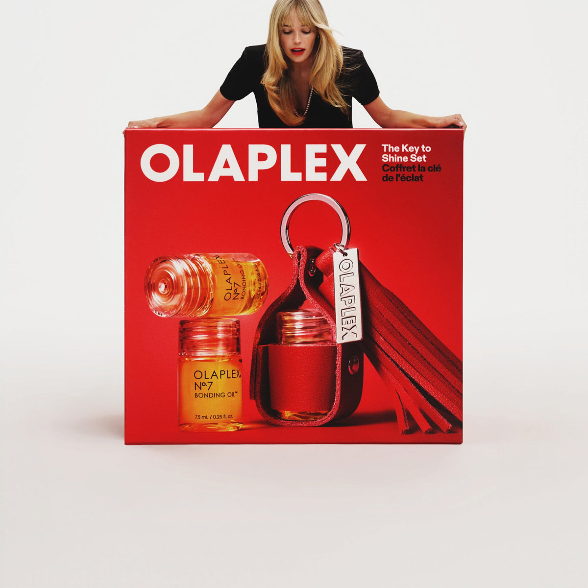 OLAPLEX The Key to Shine Set — presentación editorial con llavero, imagen 6