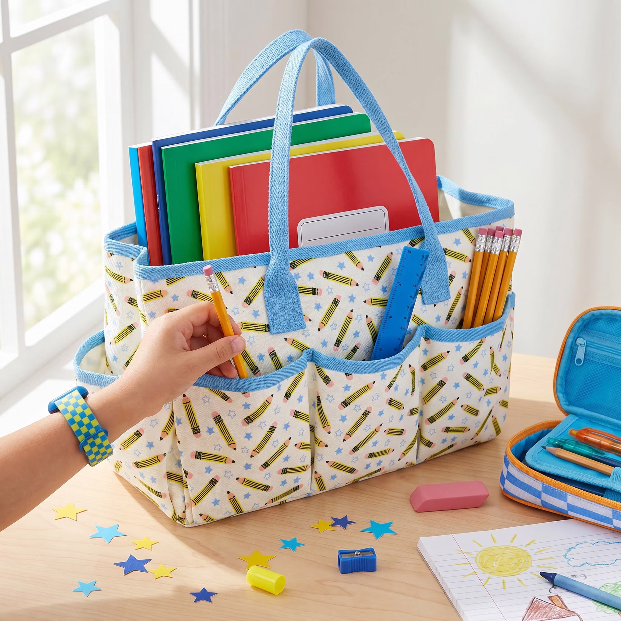 Carry-All Teacher Tote Bag Organizer