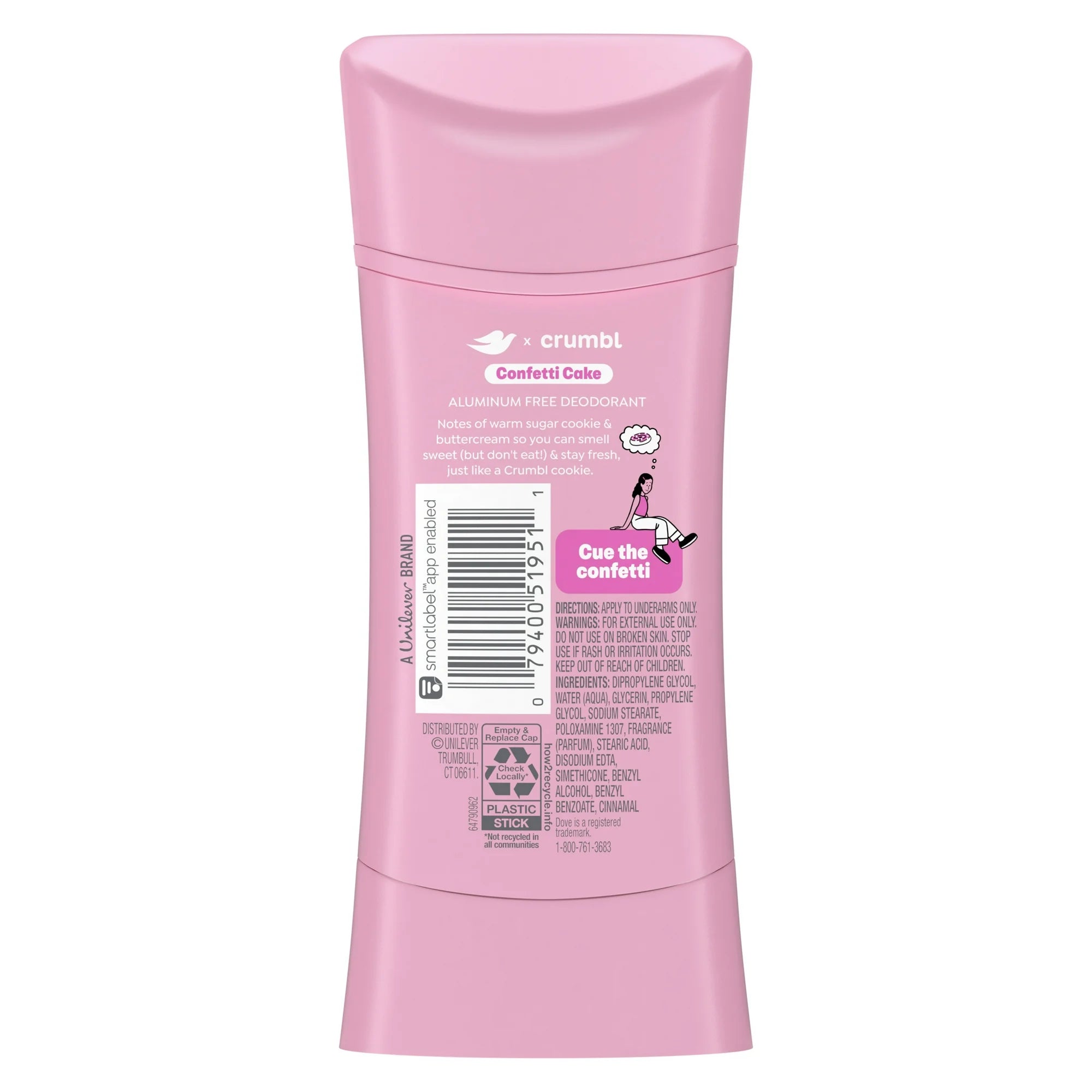 Crumbl Deodorant Stick Crumbl - Confetti Cake