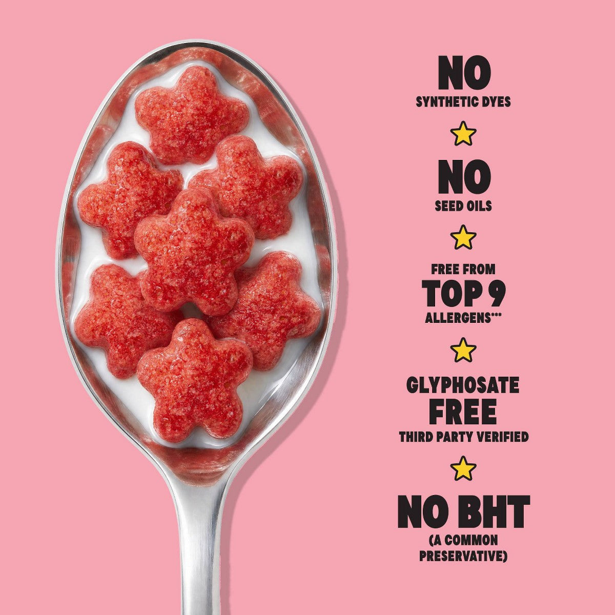 Backflip Strawberry Milkshake Breakfast Cereal 8 oz detalle