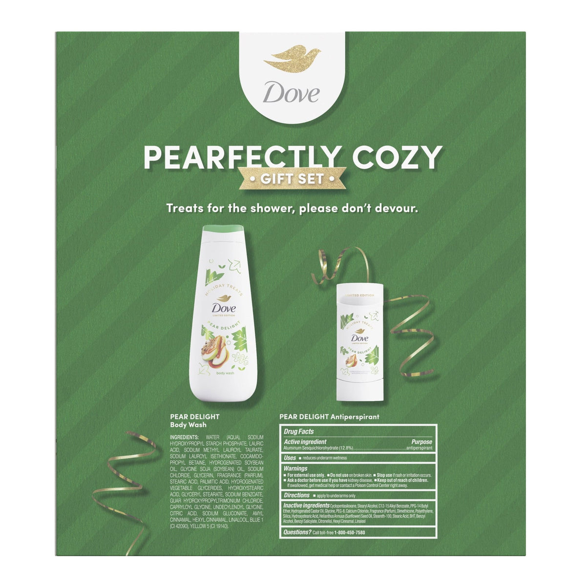 Dove Pearfectly Cozy Gift Set, fotografía 7 de 9 del set navideño