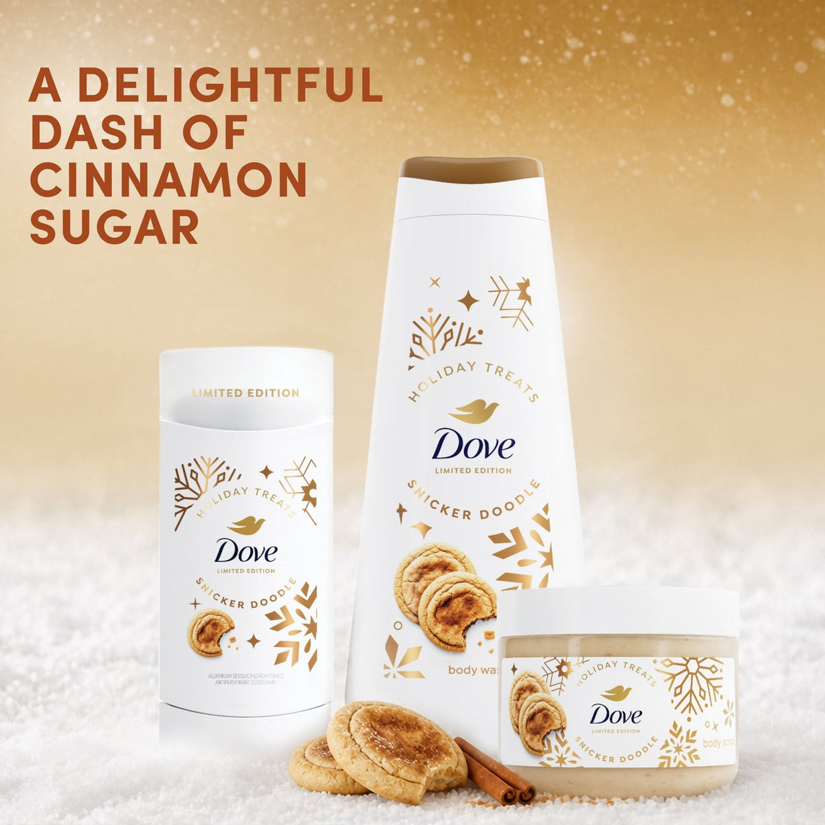 Dove Snickerdoodle Delight Gift Set, fotografía 4 de 9 del set navideño