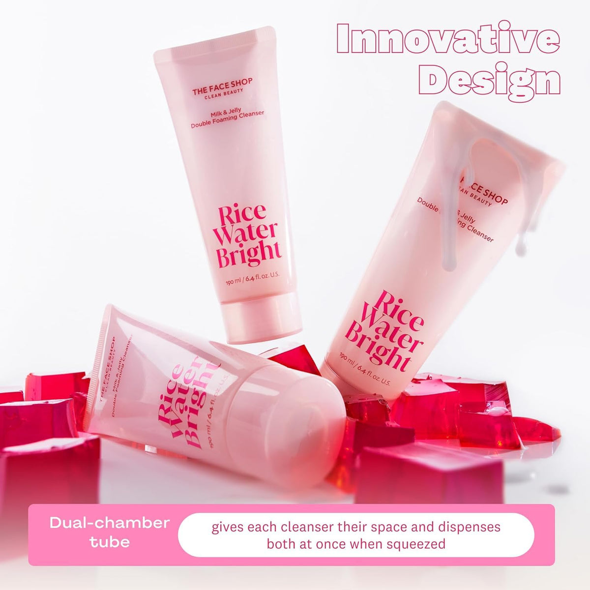 THE FACE SHOP limpiador Milk & Jelly para retirar maquillaje ligero y protector solar