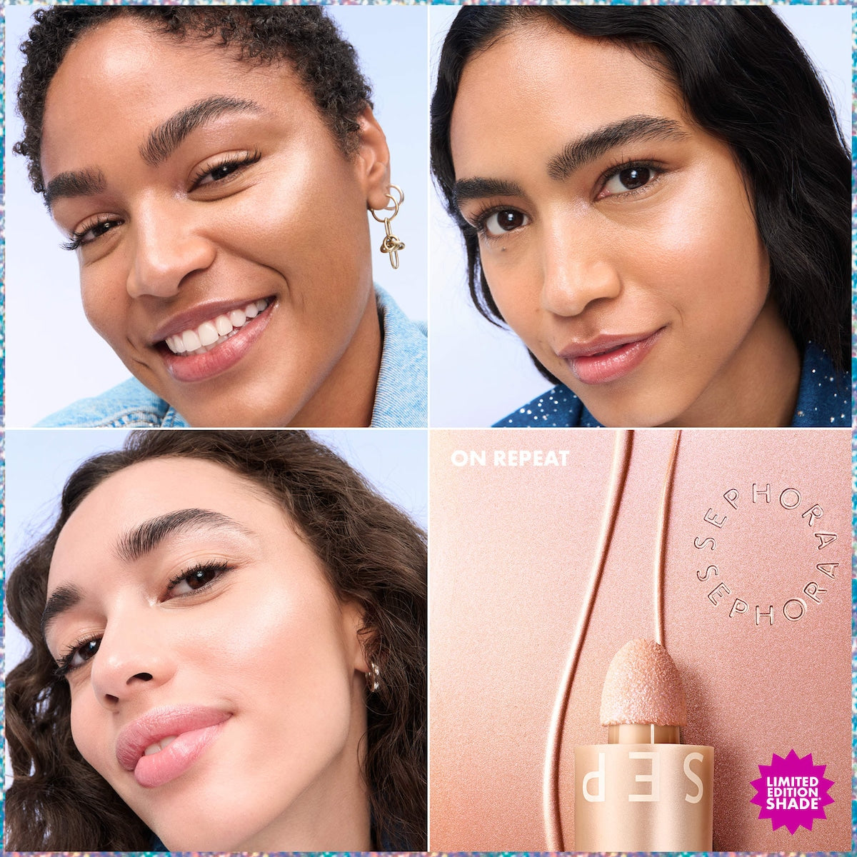 Contenido de calendario de Adviento Sephora Collection con mascarillas maquillaje mini cosméticos y accesorios