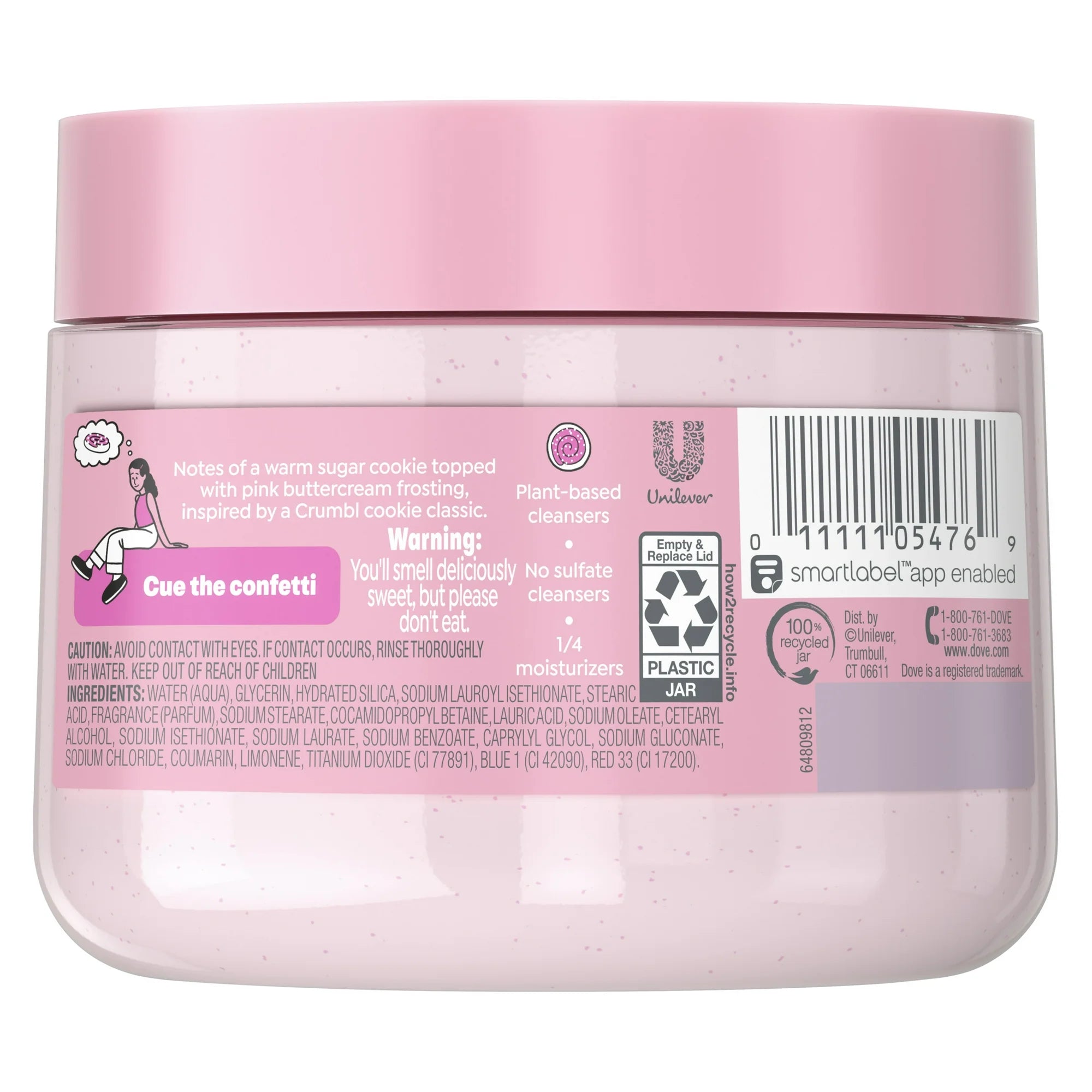 Crumbl Exfoliating Body Scrub Confetti Cake