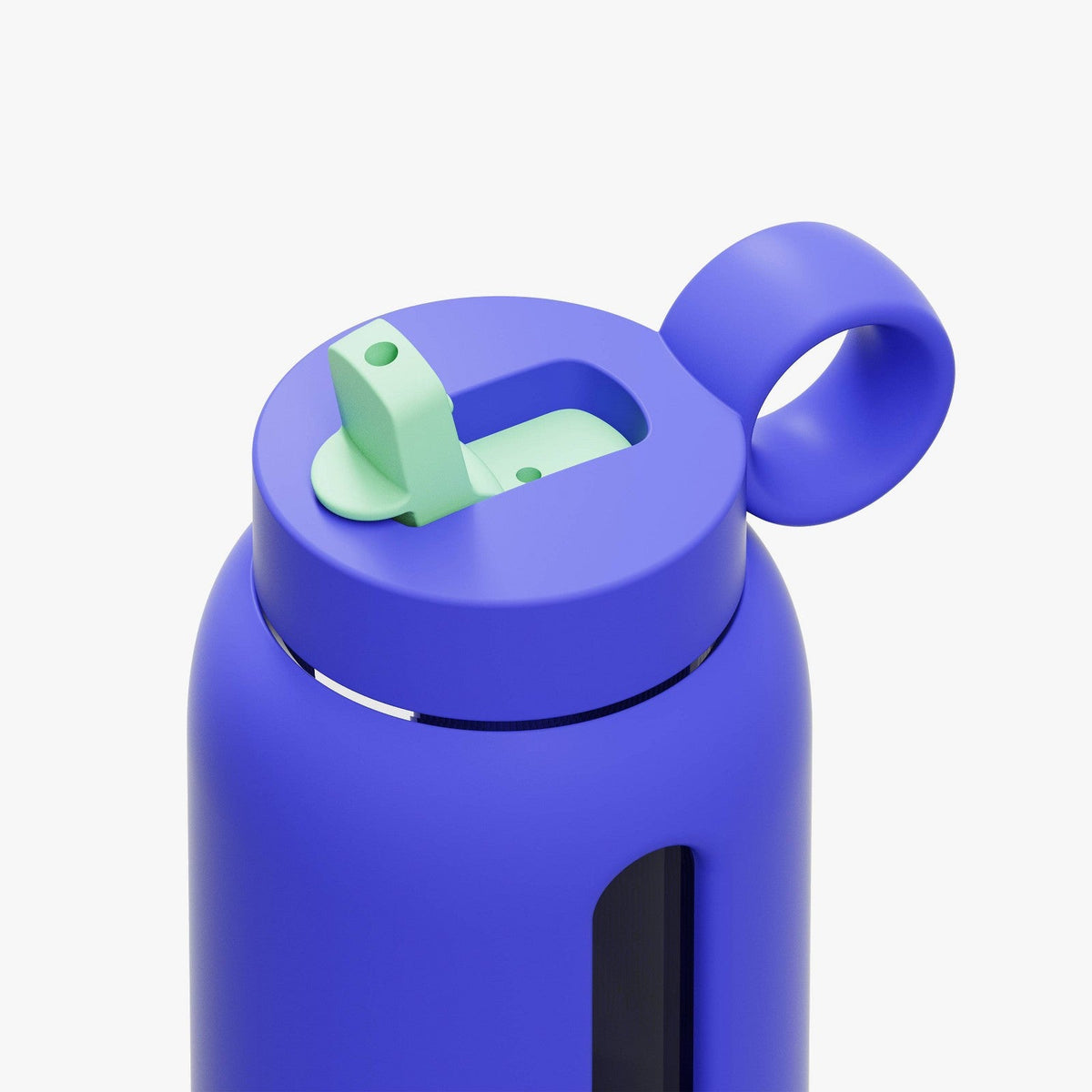 Botella reutilizable para niños Bink Navy con tapa flip y boquilla integrada #color_BINK Navy