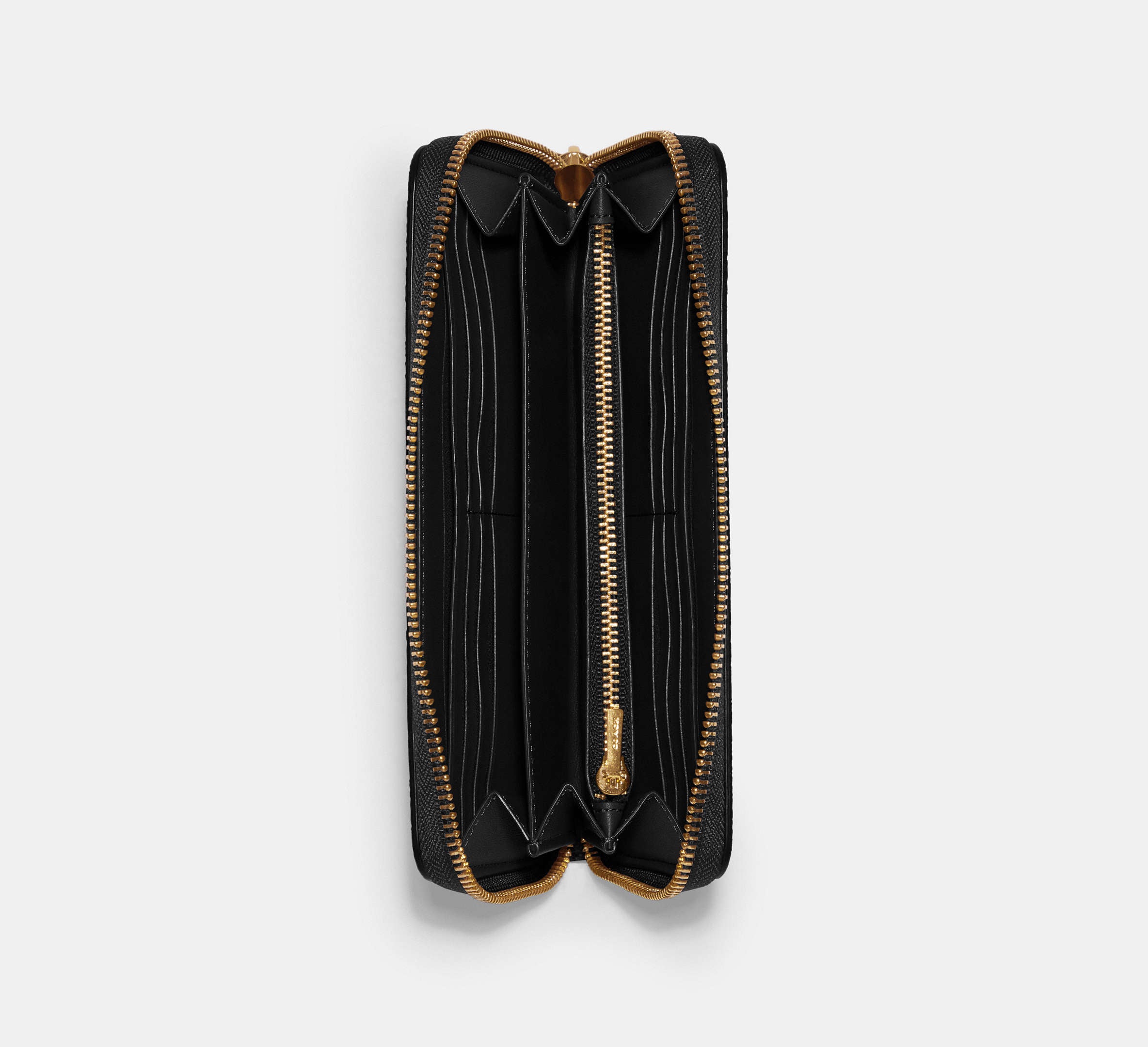 Long Zip Around Wallet In Signature Canvas