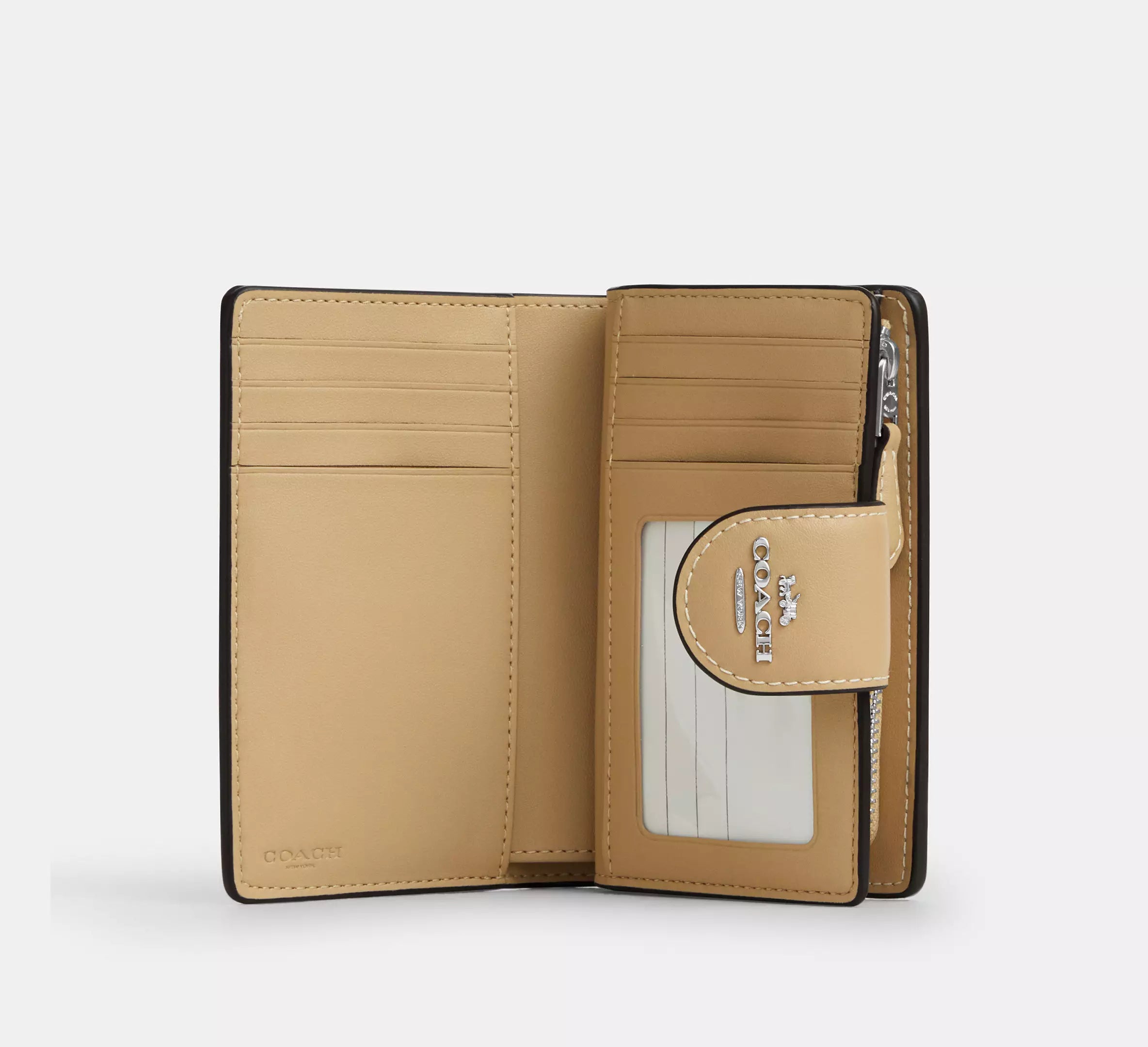 Medium Corner Zip Wallet In Signature Canvas