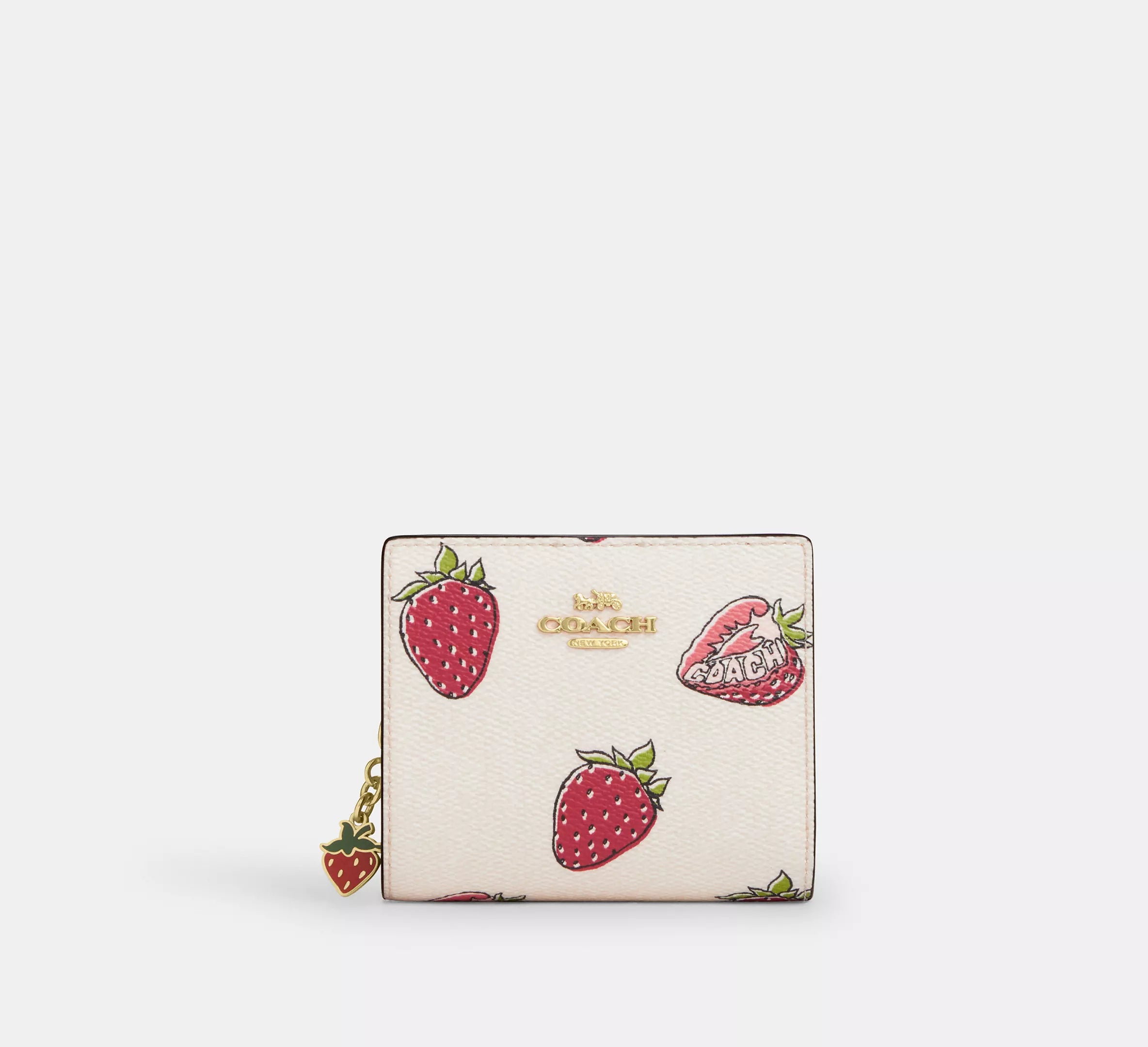 Coach - Snap Wallet | Cartera compacta de lona estampada para mujer