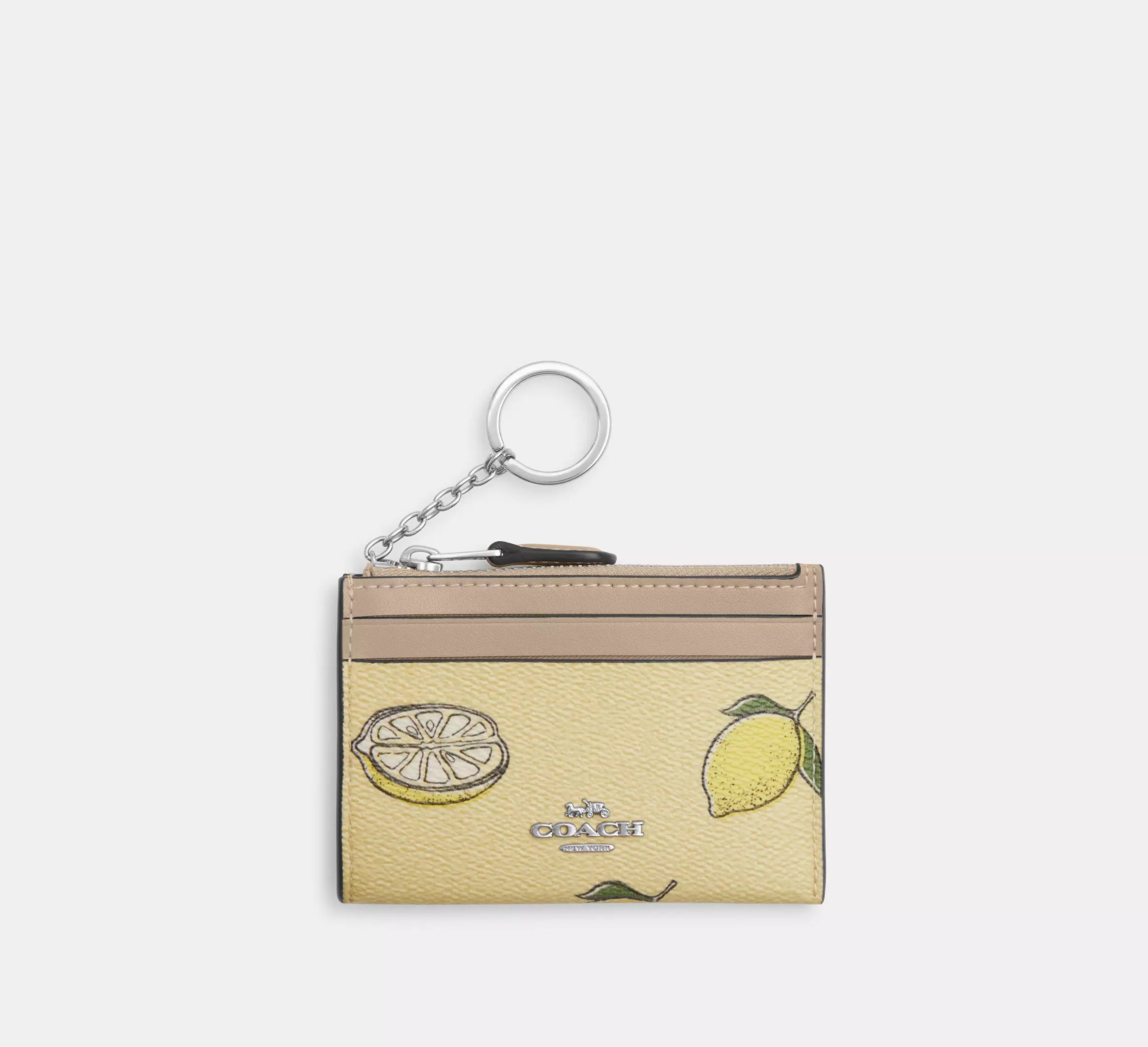Mini Skinny Id Case With Lemon Print