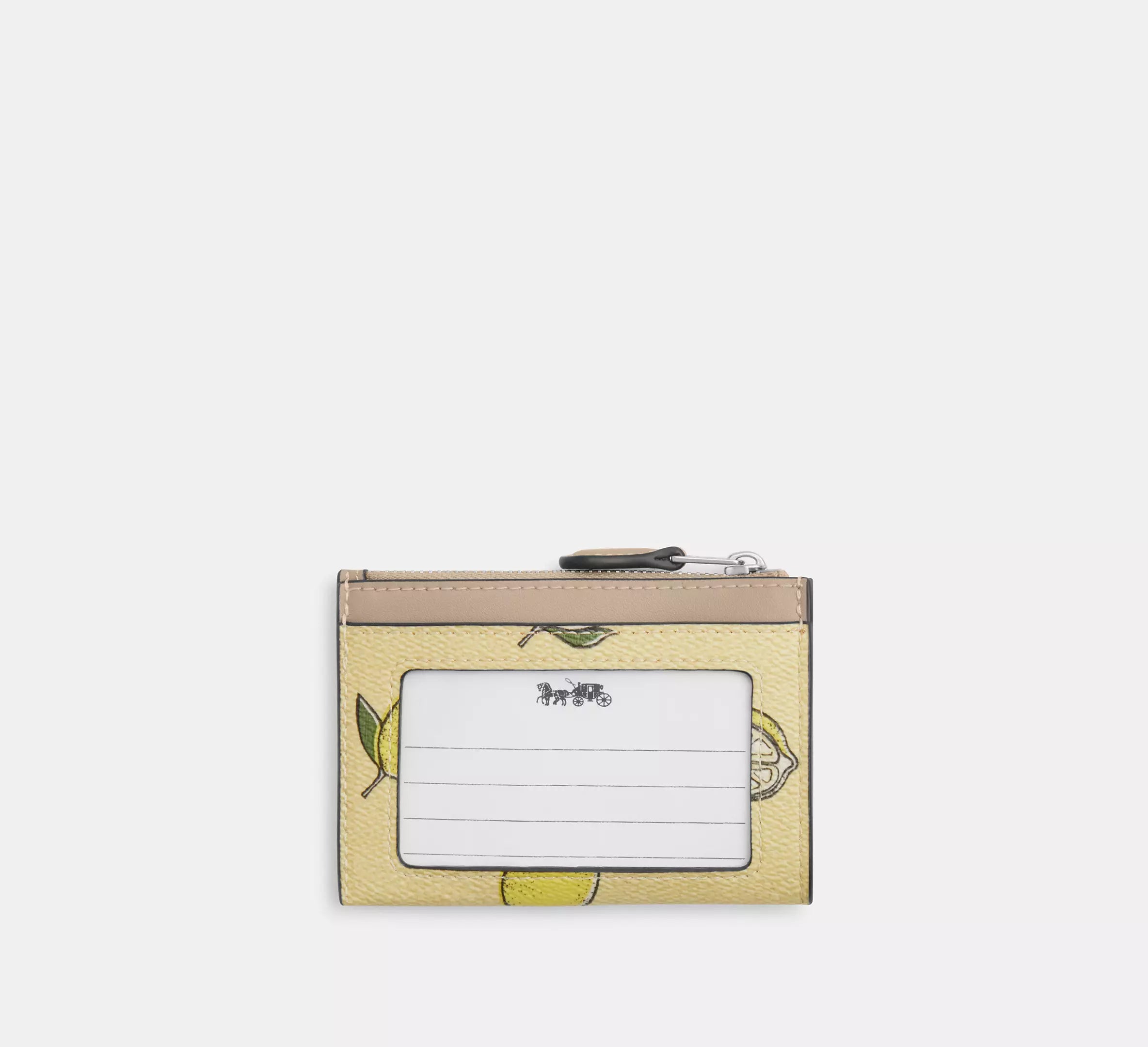 Mini Skinny Id Case With Lemon Print
