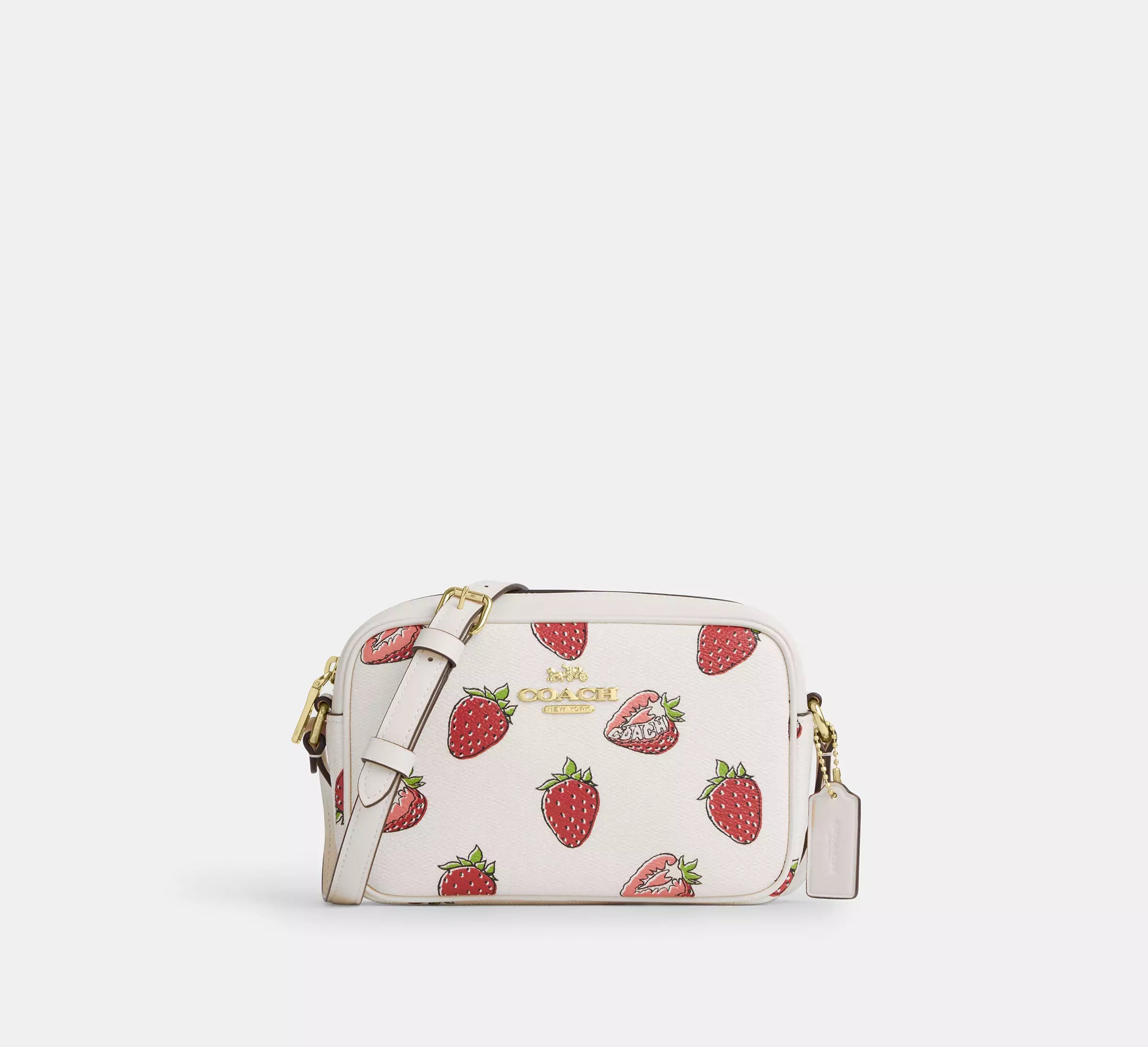 Mini Jamie Camera Bag With Strawberry Print