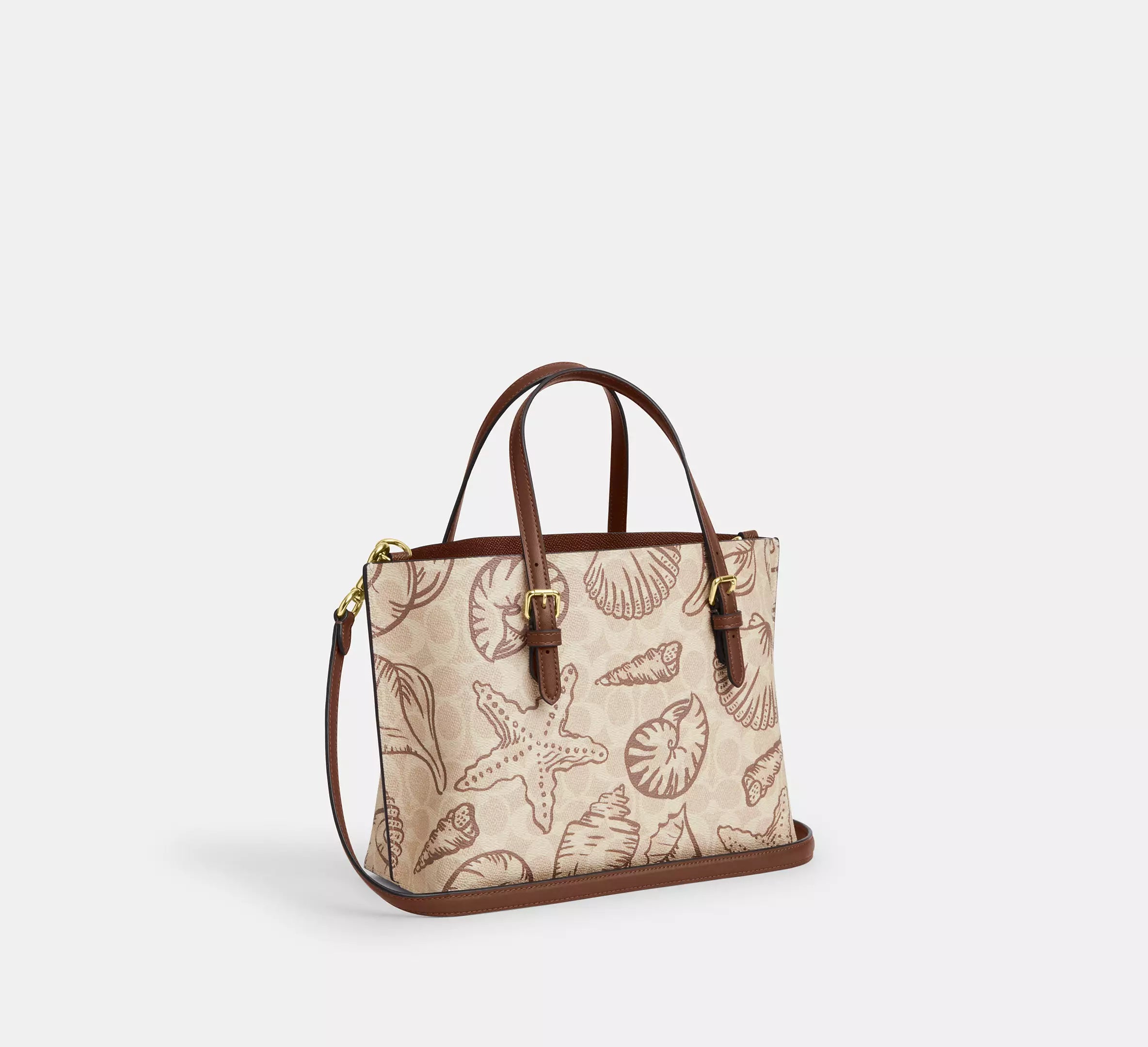 Mollie Tote Bag 25 In Signature Canvas With Shell Print