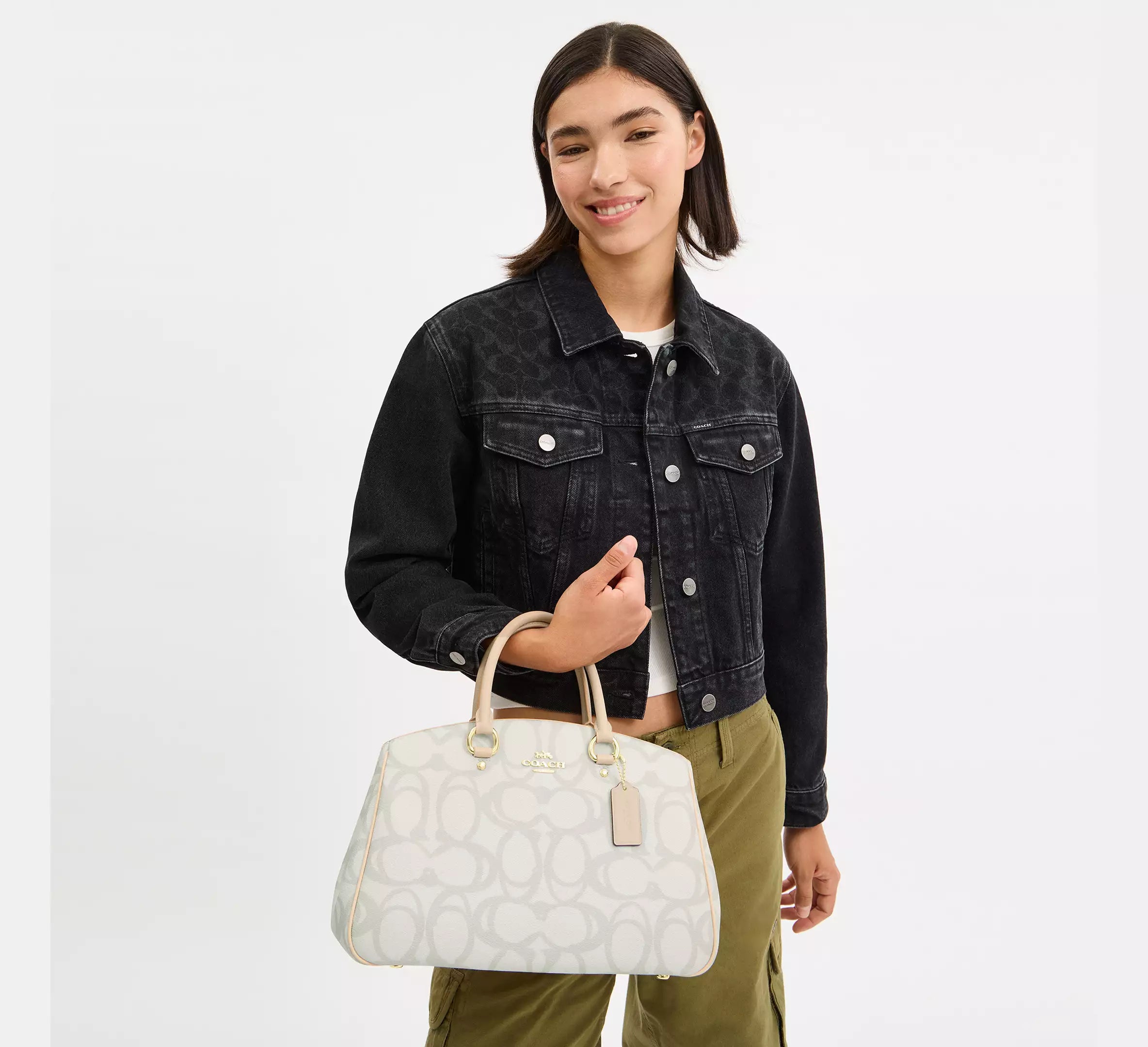 Savannah Carryall Bag In Sketch Signature Canvas