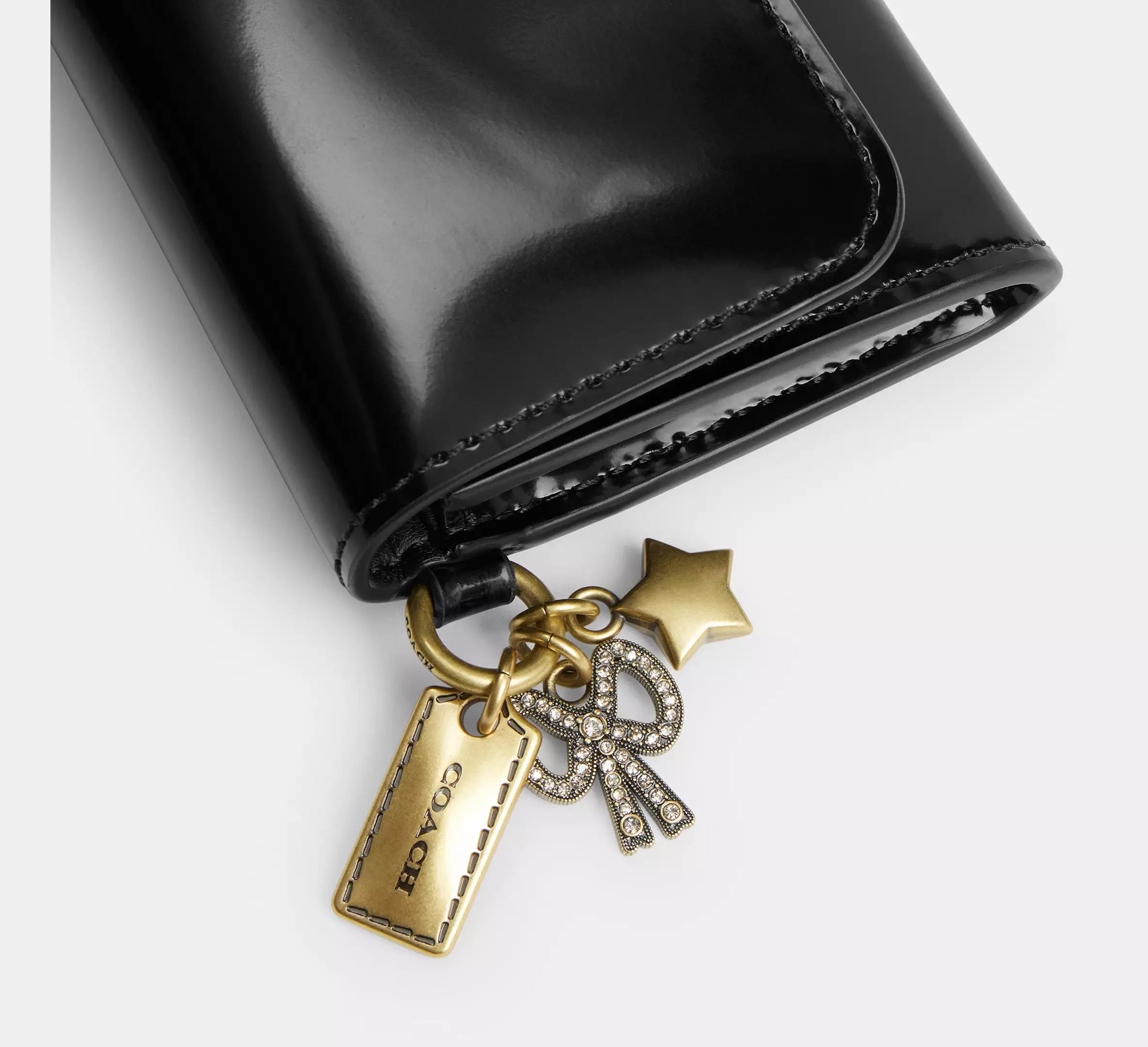 Essential Flap Card Case With Charms