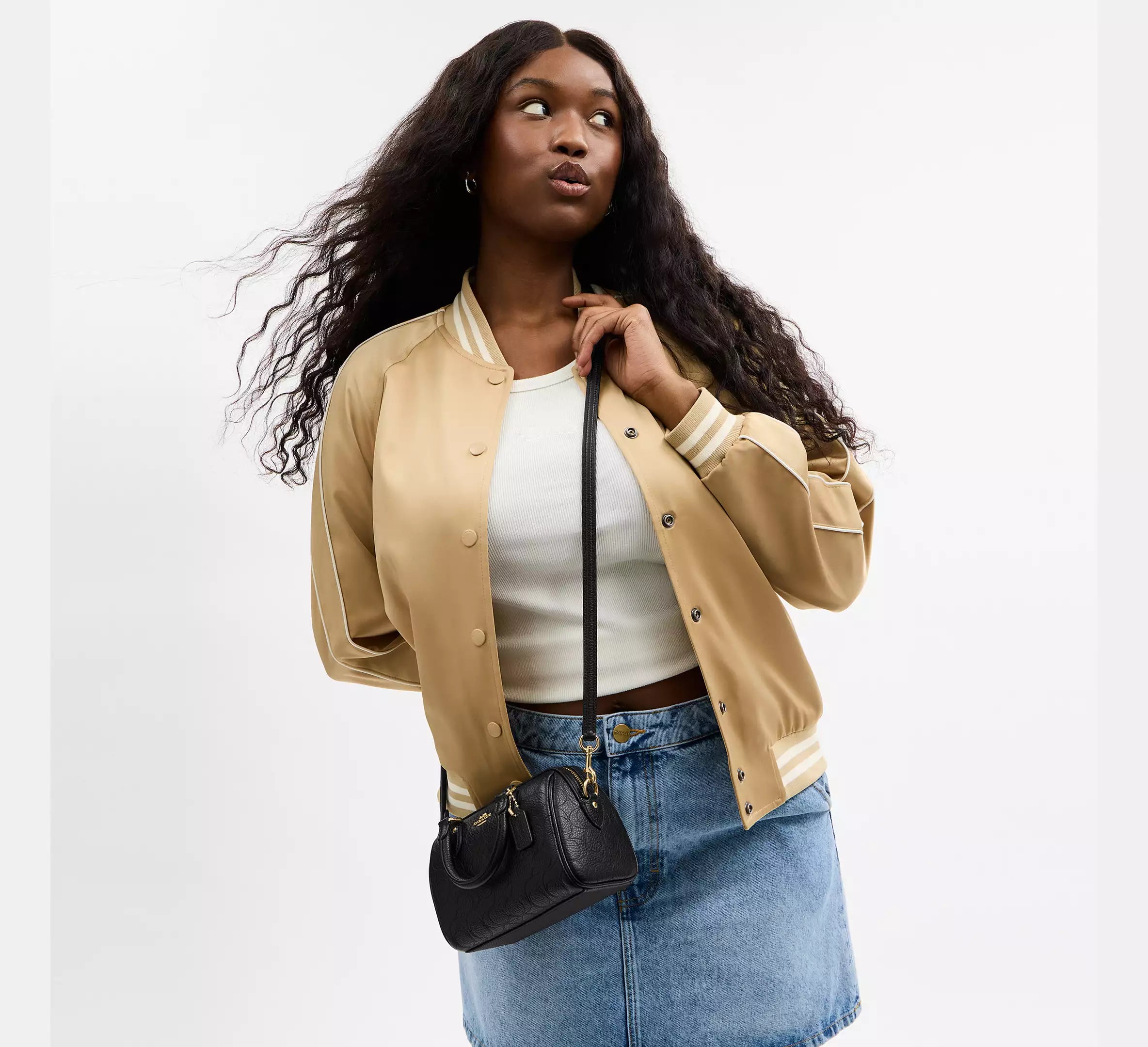 Mini Rowan Crossbody Bag In Signature Leather