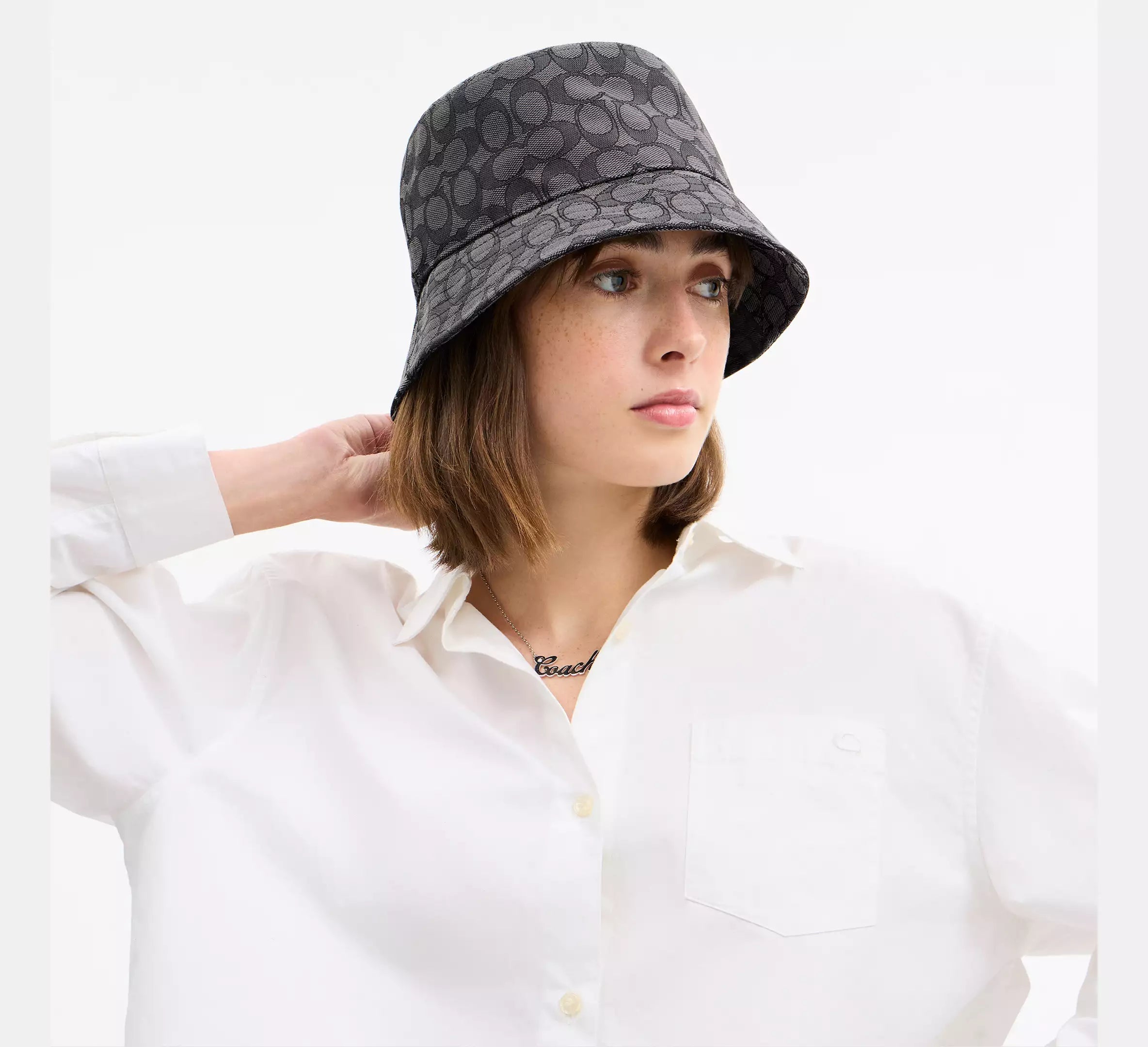 Signature Jacquard Bucket Hat